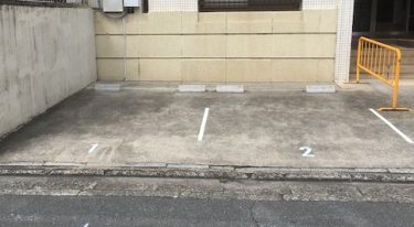 DIY 駐車場、駐輪場の ラインと番号の設置